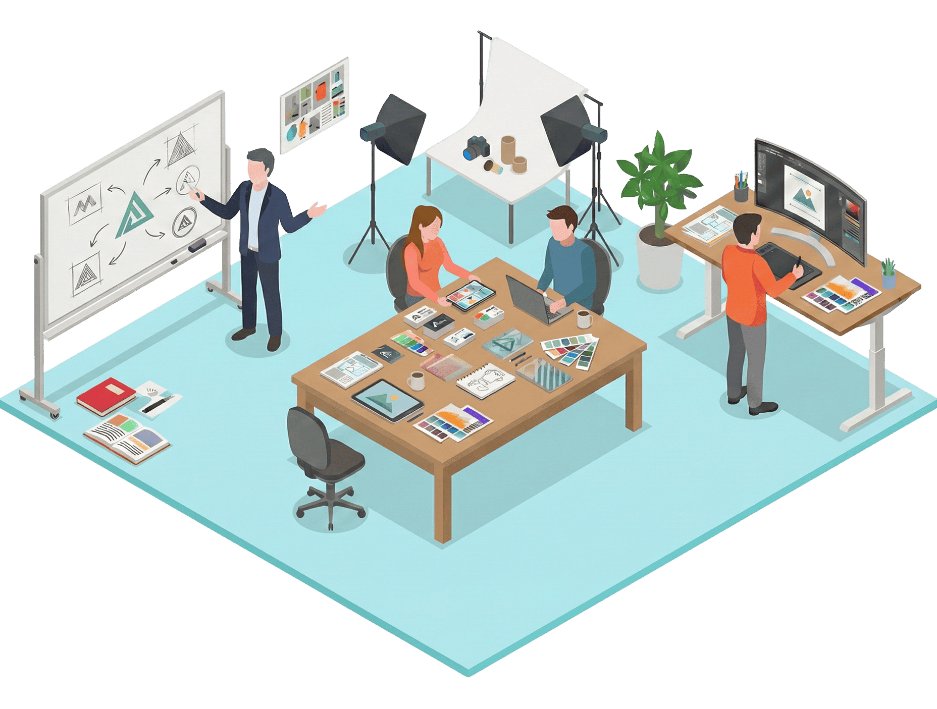 ブランディング・クリエイティブのイラスト