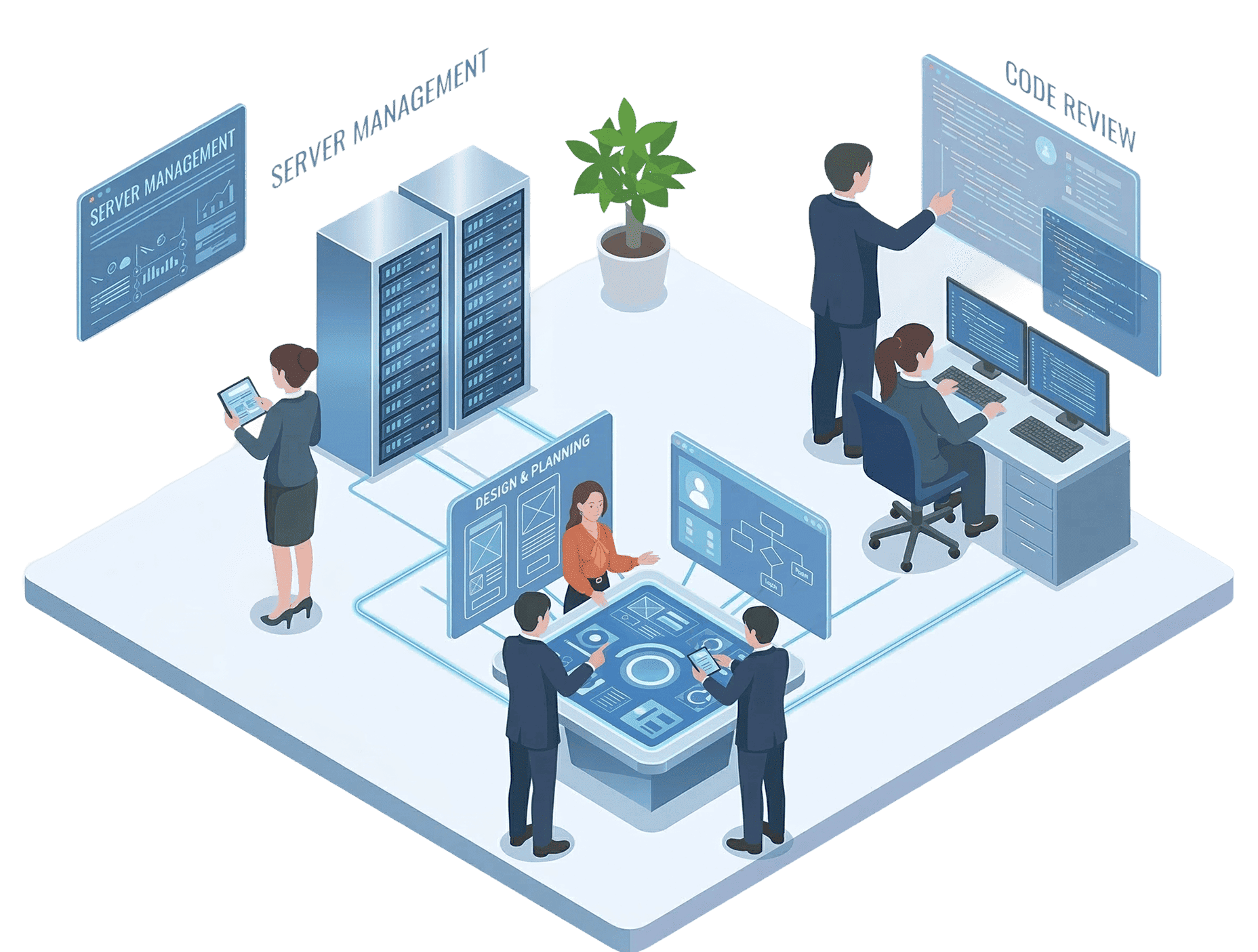 システム/アプリケーション開発のイラスト