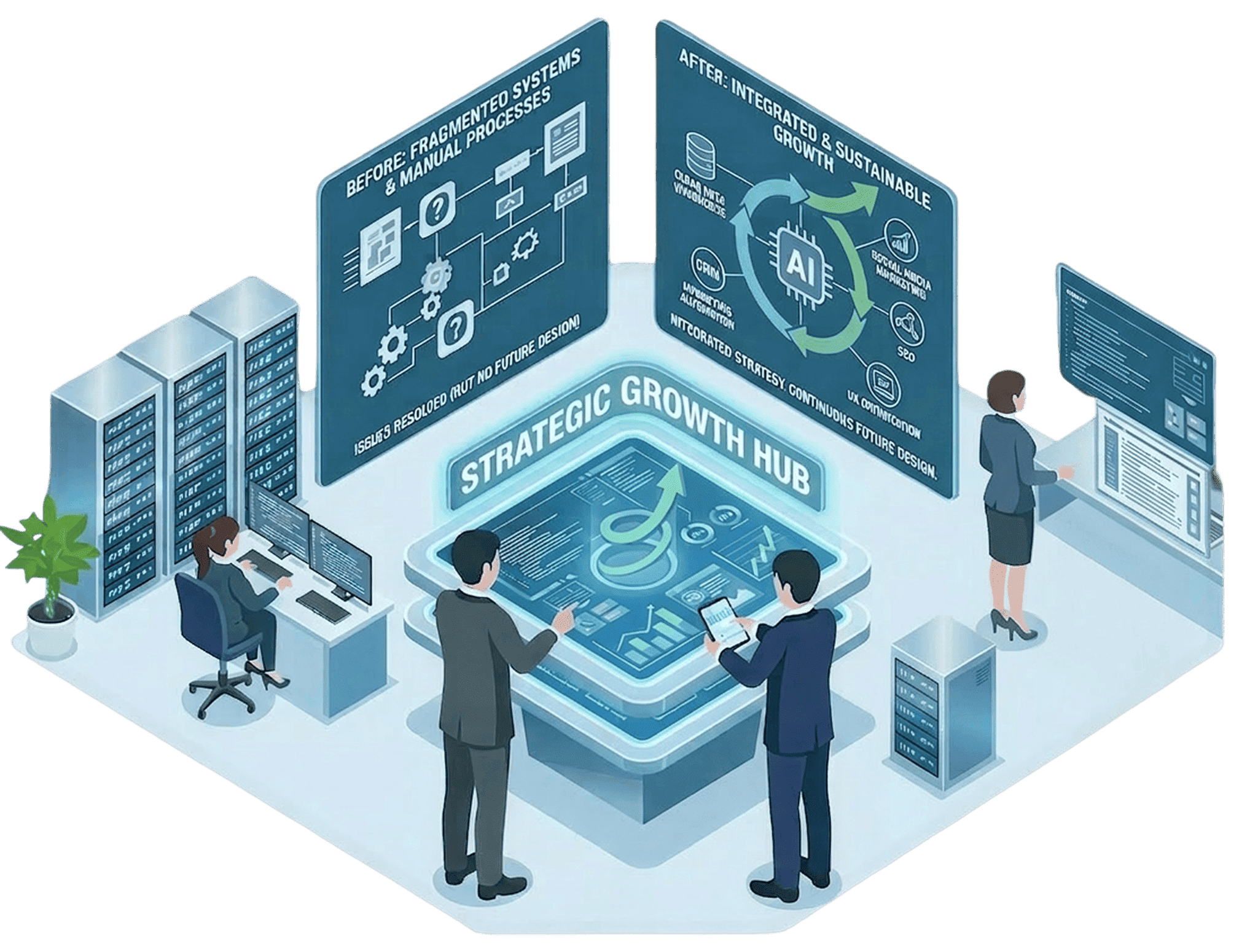 サービス一覧を表現したイラスト