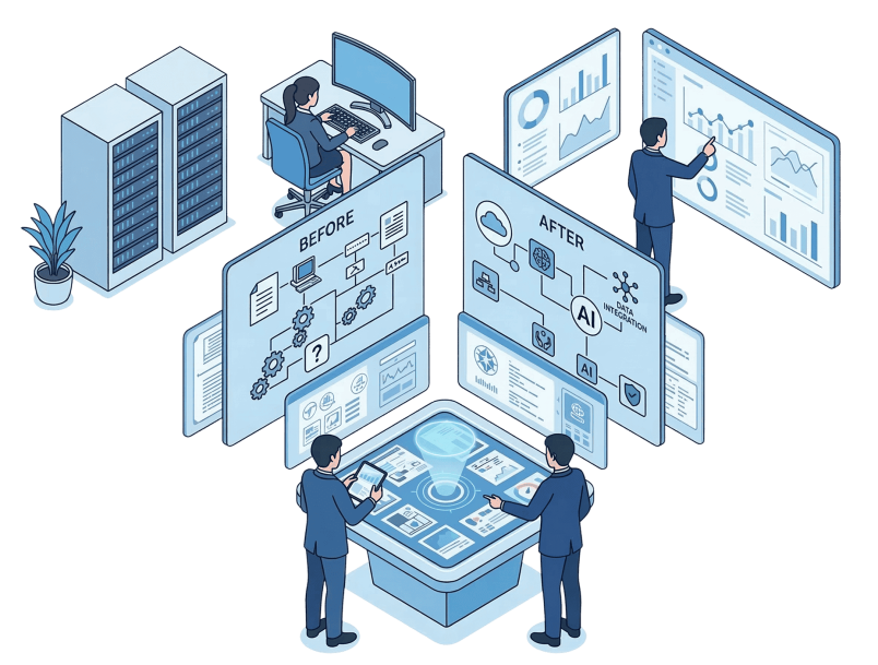 DX化のイラスト