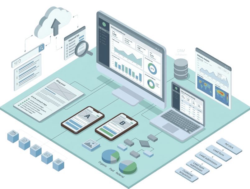 Web集客・成果改善のイラスト