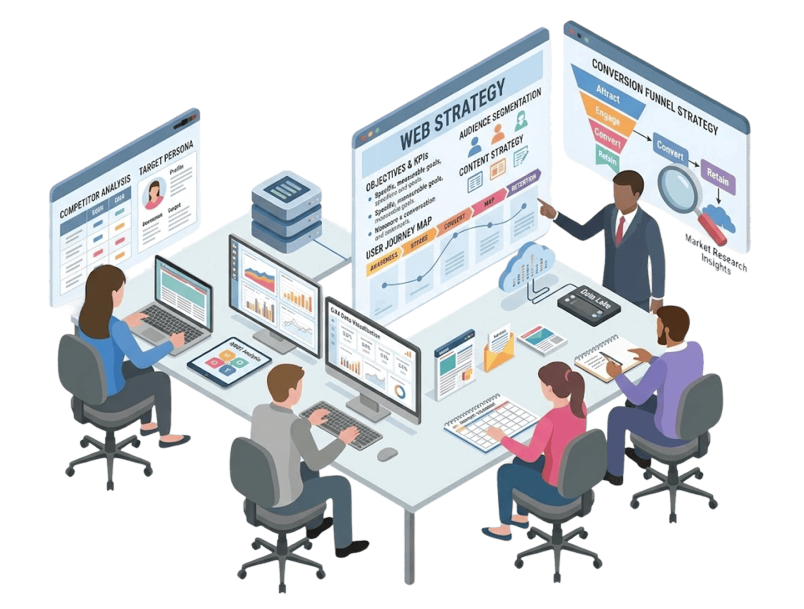 Web戦略・設計のイラスト