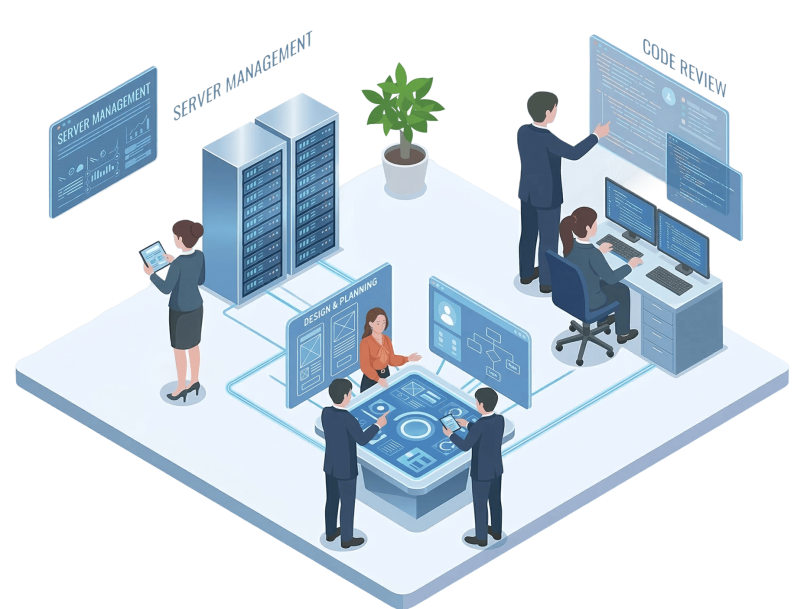 システム/アプリケーション開発のイラスト