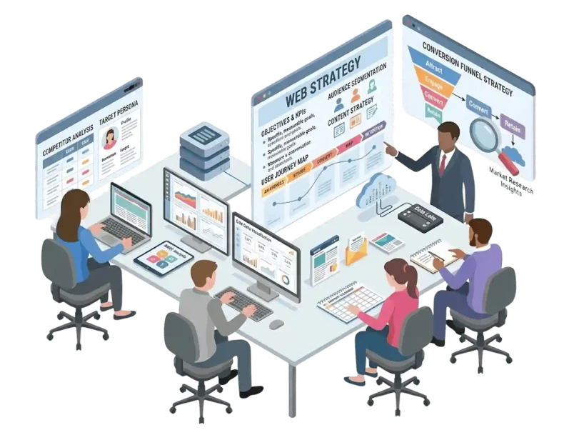 Web戦略・設計のイラスト